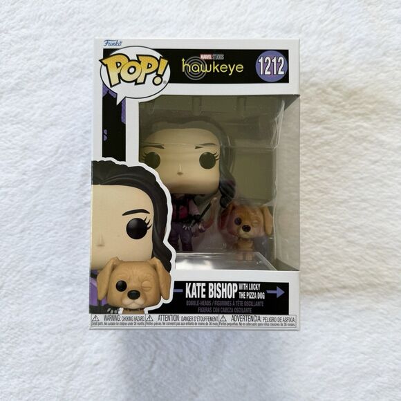 Funko Pop! TV Marvel: Hawkeye - Kate Bishop with Lucky The Pizza Dog #1212 - Picture 1 of 6